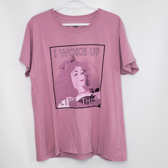 Disney Women's Pink Purple Graphic Tee Sleeping Beauty Size 2XL - Picture 2 of 11